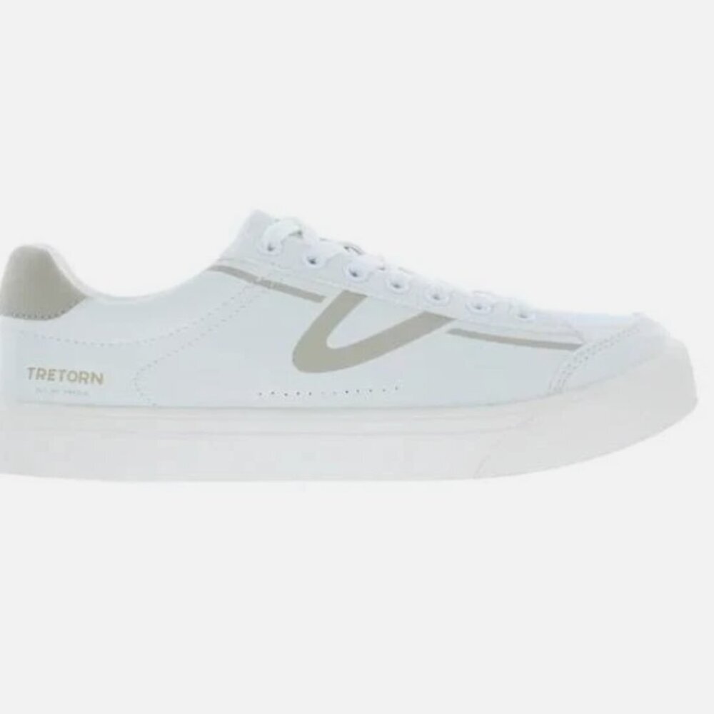 Tretorn Ladies' Hopper Sneaker White/Grey - Picture 2 of 6